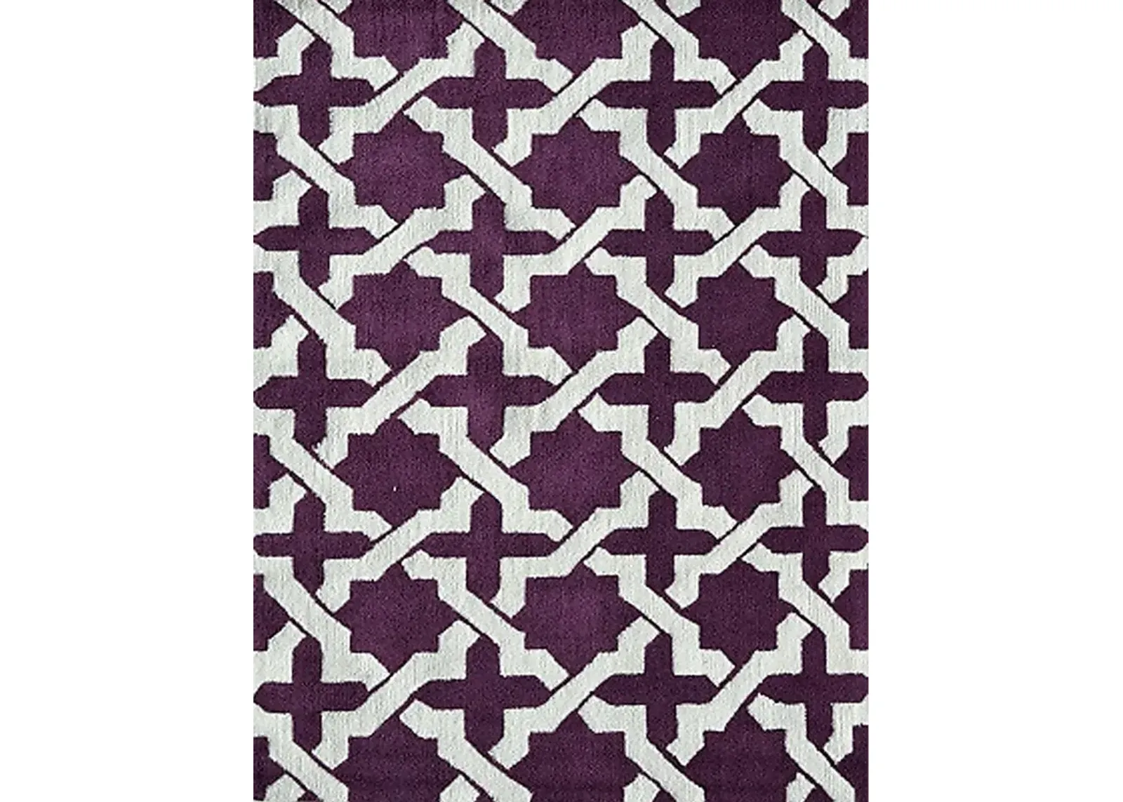 Qantio Purple 5' x 7' Indoor/Outdoor Rug