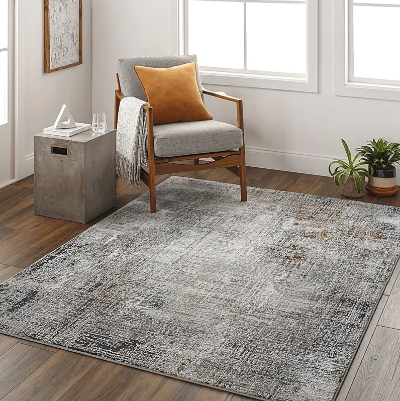 Lammet Charcoal 5'3 x 7'3 Rug