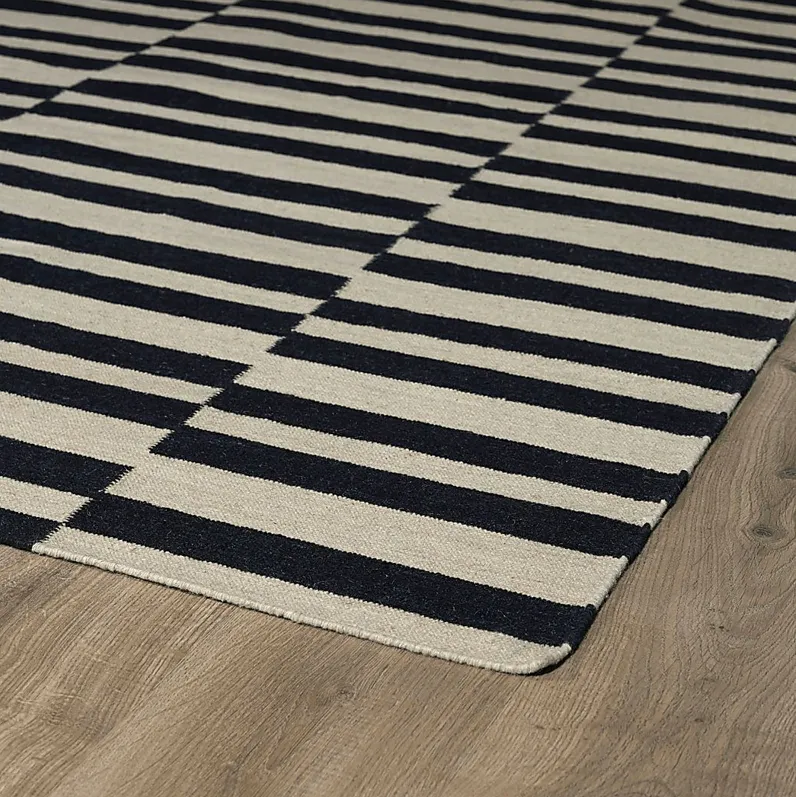 Alasse Black 5' x 8' Rug