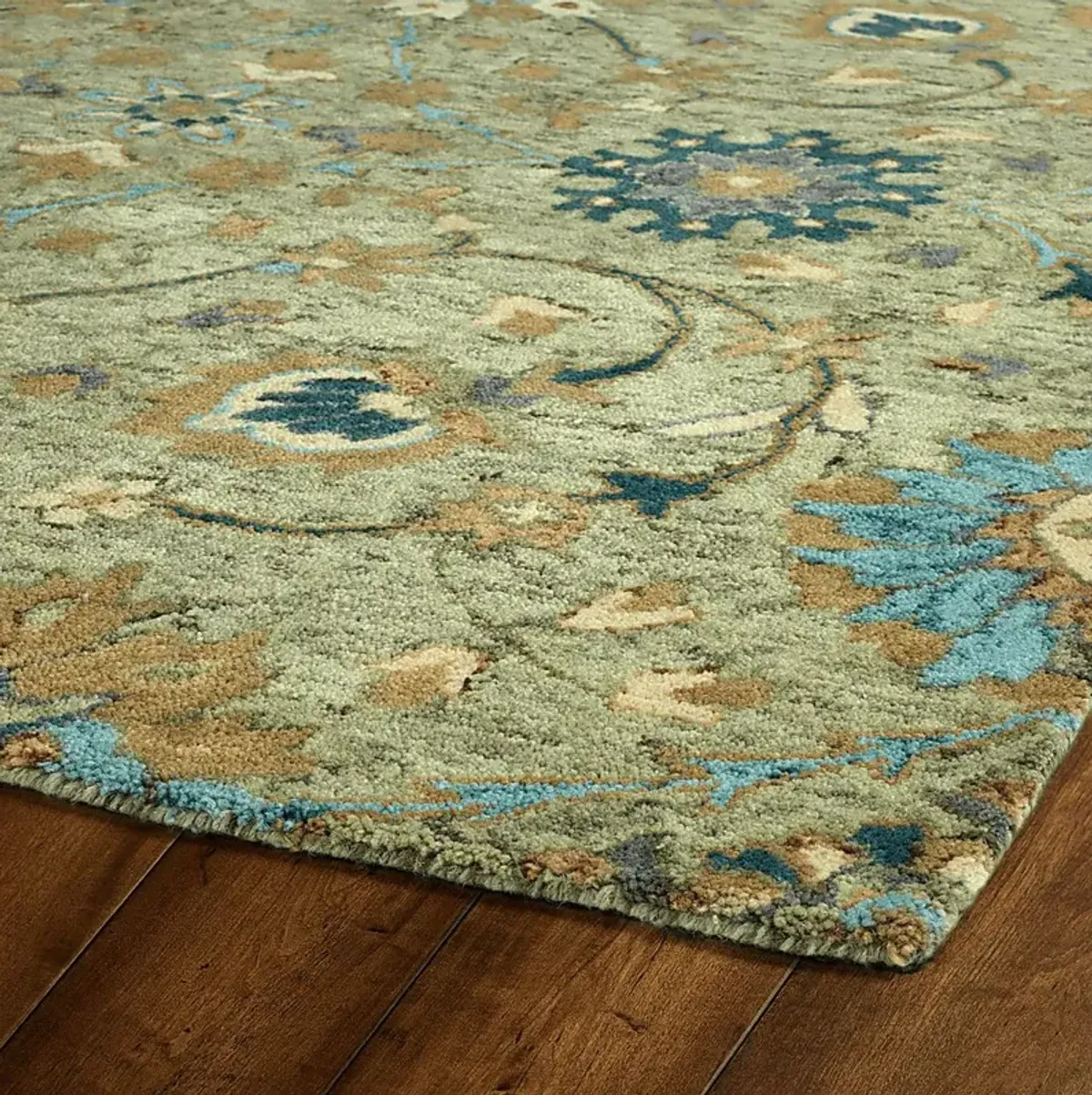 Vulzal Green 5' x 7'9 Rug