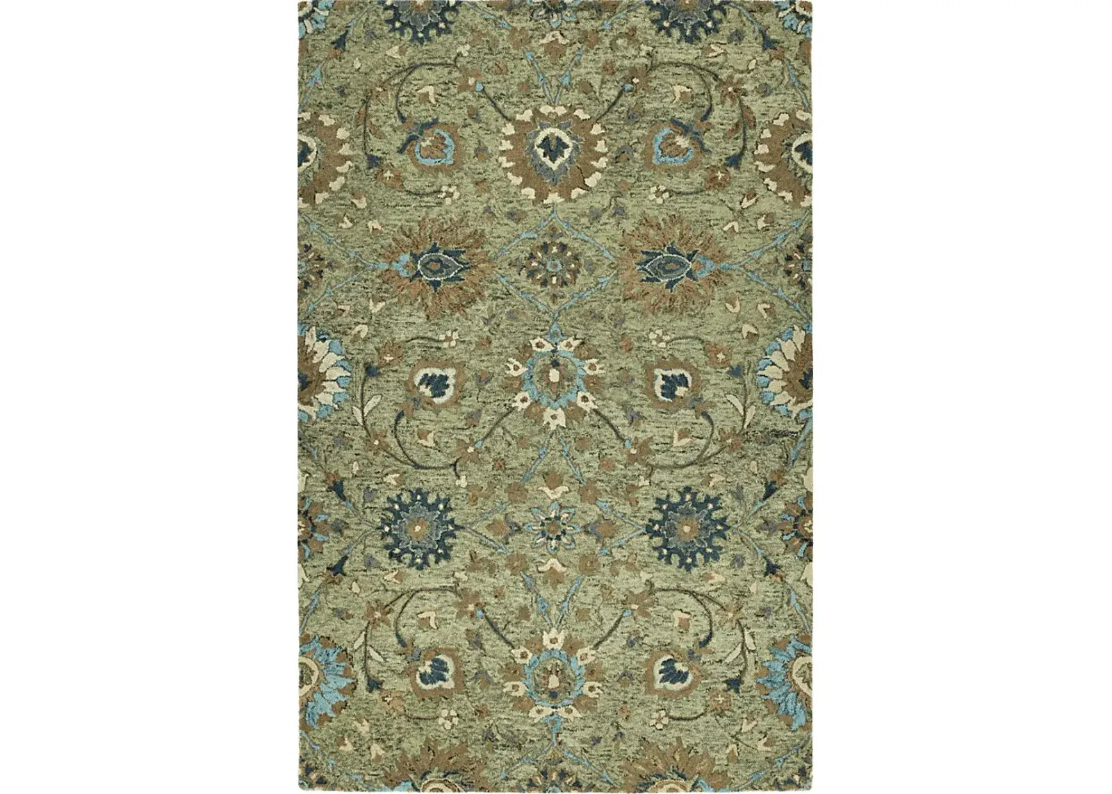 Vulzal Green 5' x 7'9 Rug