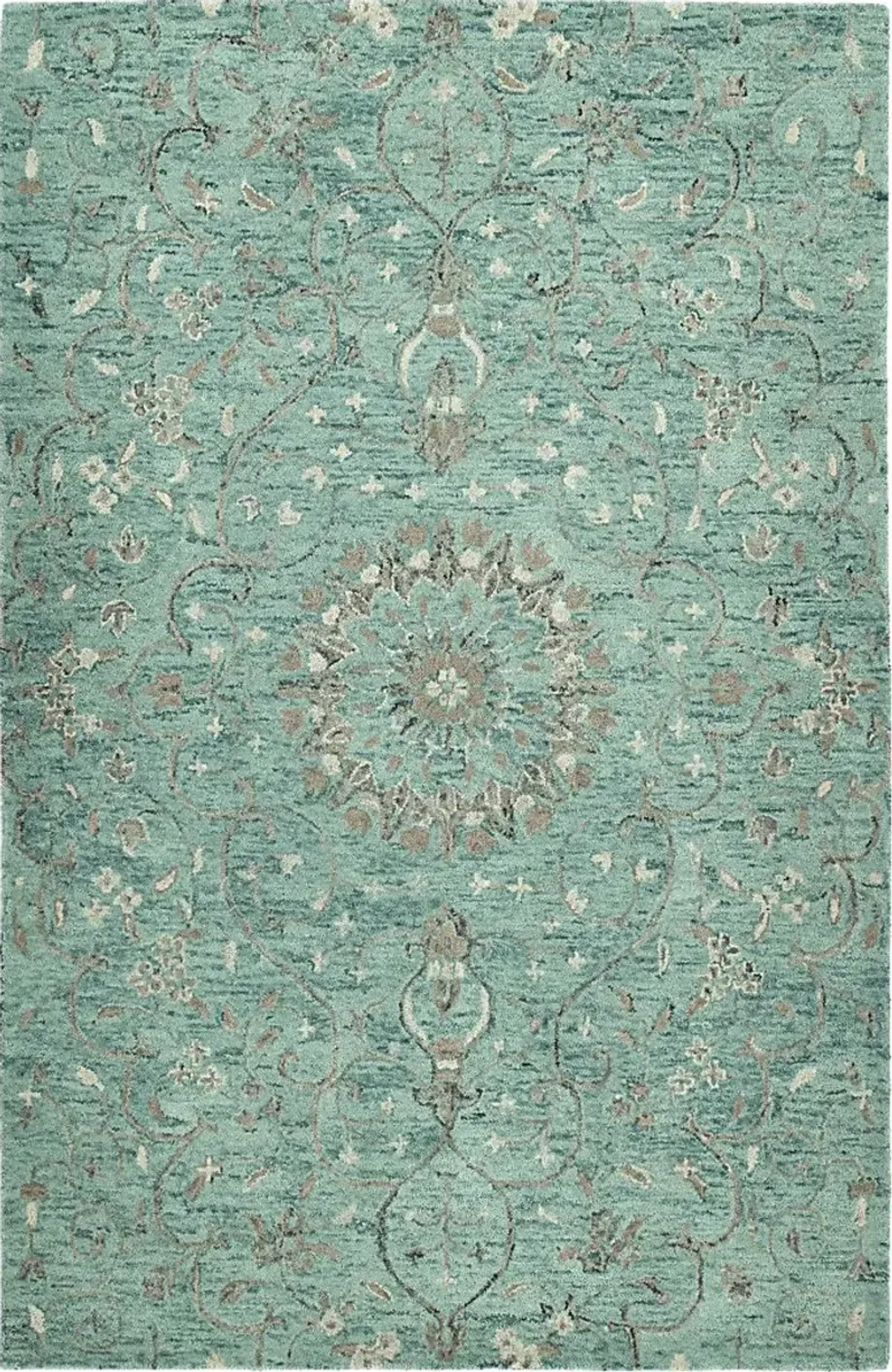 Esiyae Turquoise 5' x 7'9 Rug