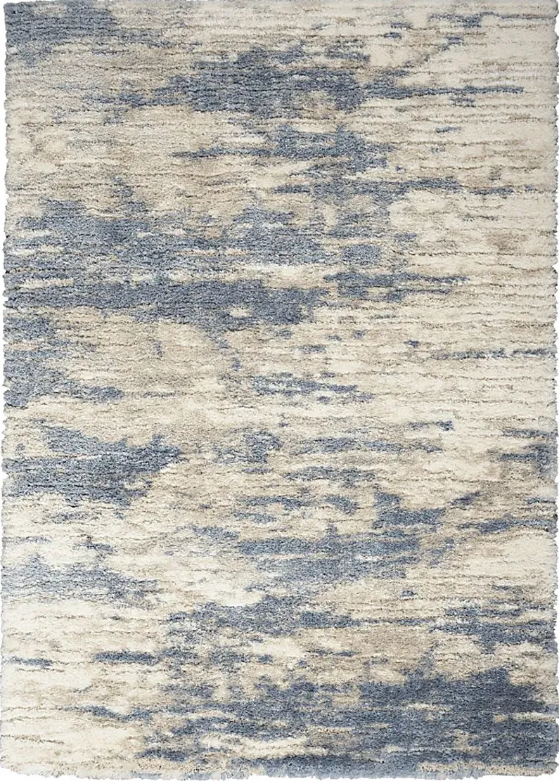 Zaistes Blue/Gray 5'3 x 7'3 Rug