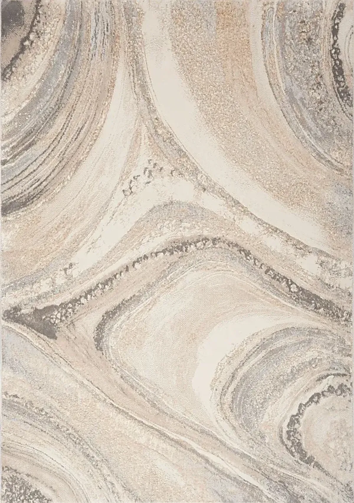 Dephia Cream/Gray 5'3 x 7'3 Rug