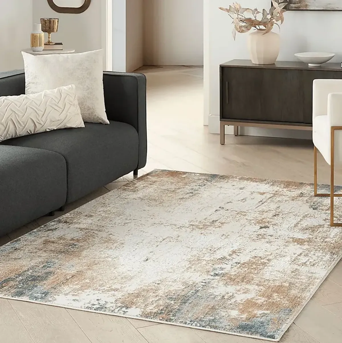 Lorsan Taupe/Multi 5'3 x 7'3 Rug