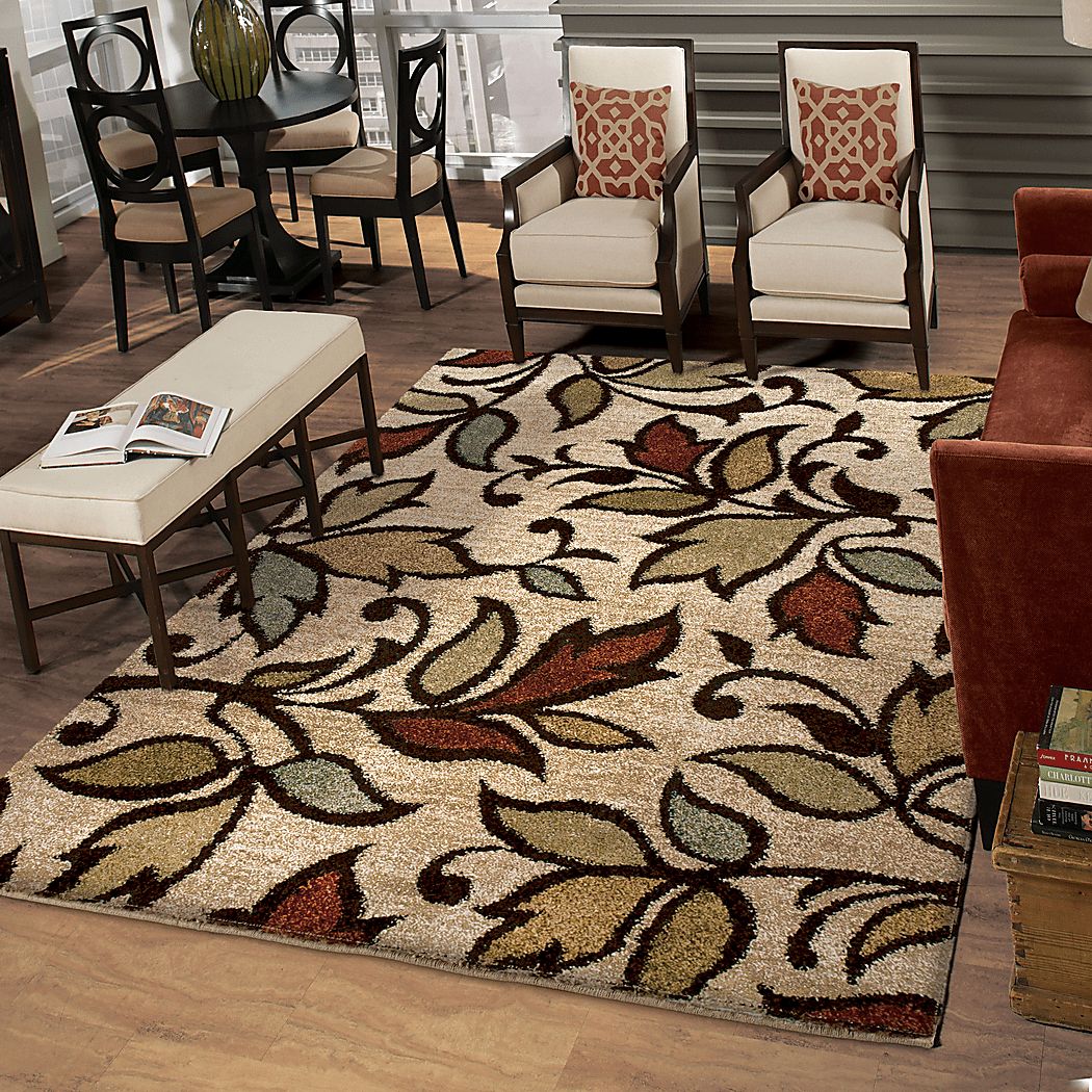 Raud Beige 5'3 x 7'6 Rug