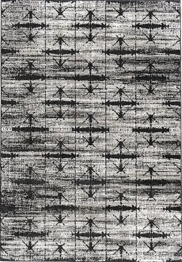 Imum Black 5'1 x 7'6 Rug