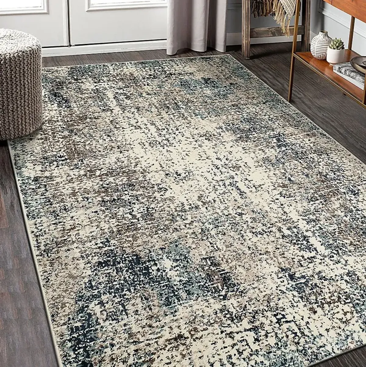 Sorni Blue 5'1 x 7'6 Rug