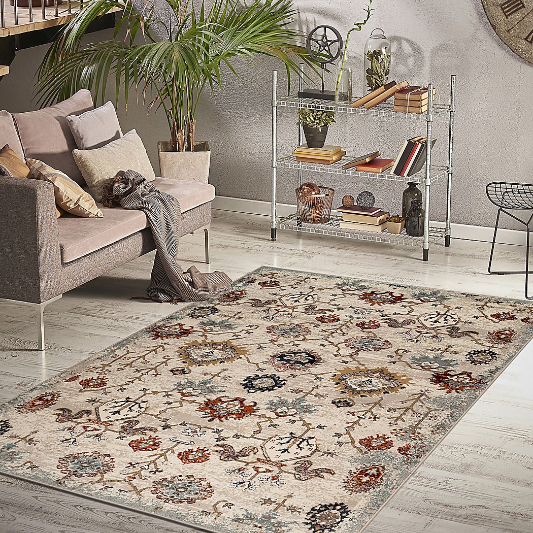 Varena Beige 5'1 x 7'6 Rug