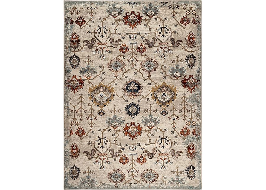 Varena Beige 5'1 x 7'6 Rug