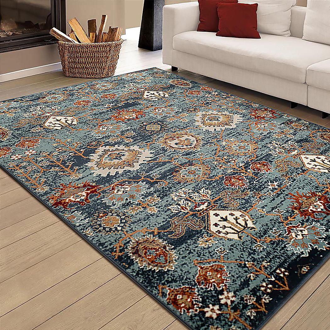 Varena Blue 5'1 x 7'6 Rug