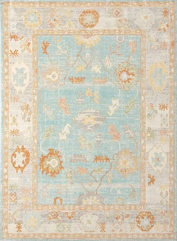 Olgia Blue 5'1 x 7'6 Rug