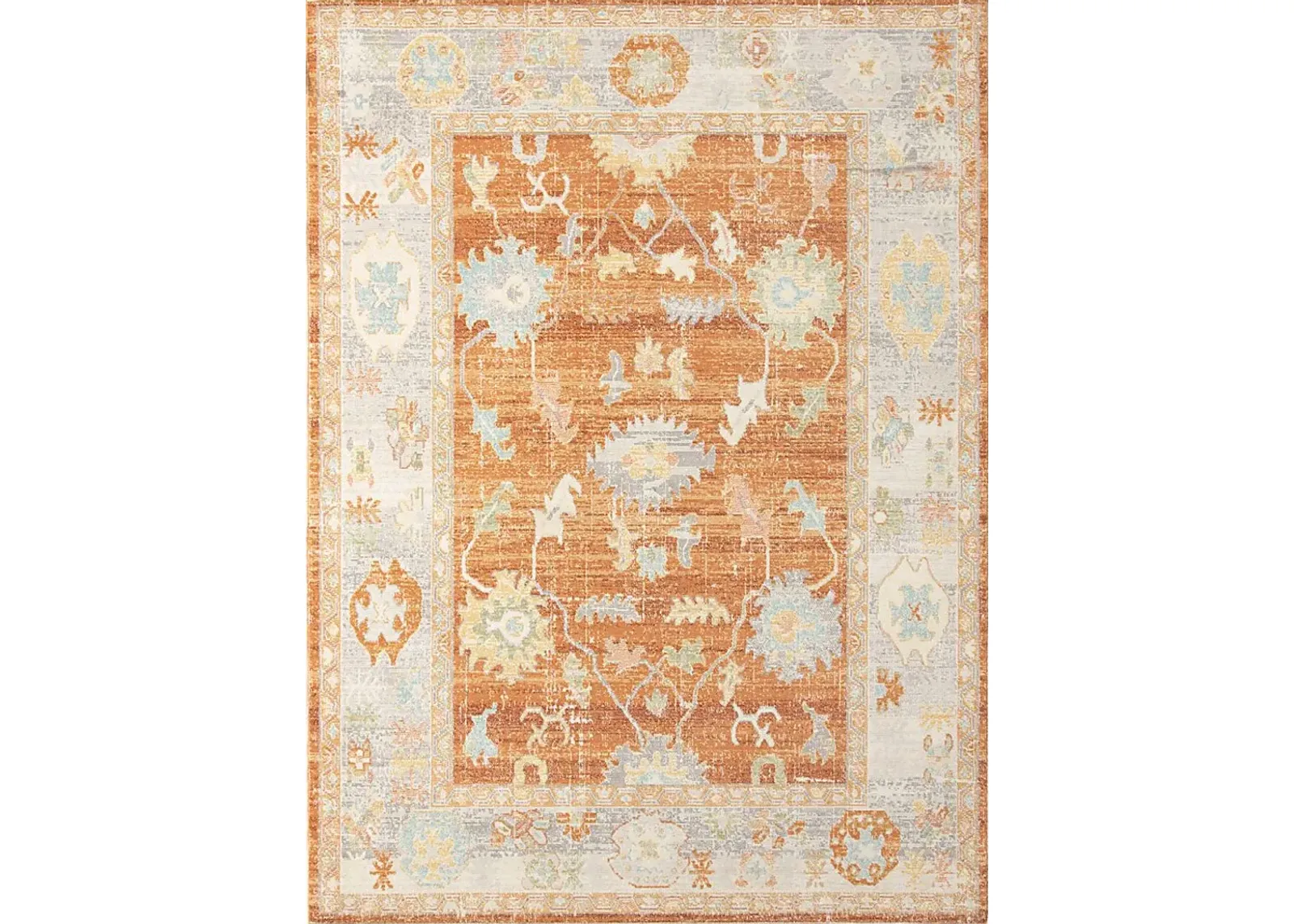 Olgia Orange 5'1 x 7'6 Rug