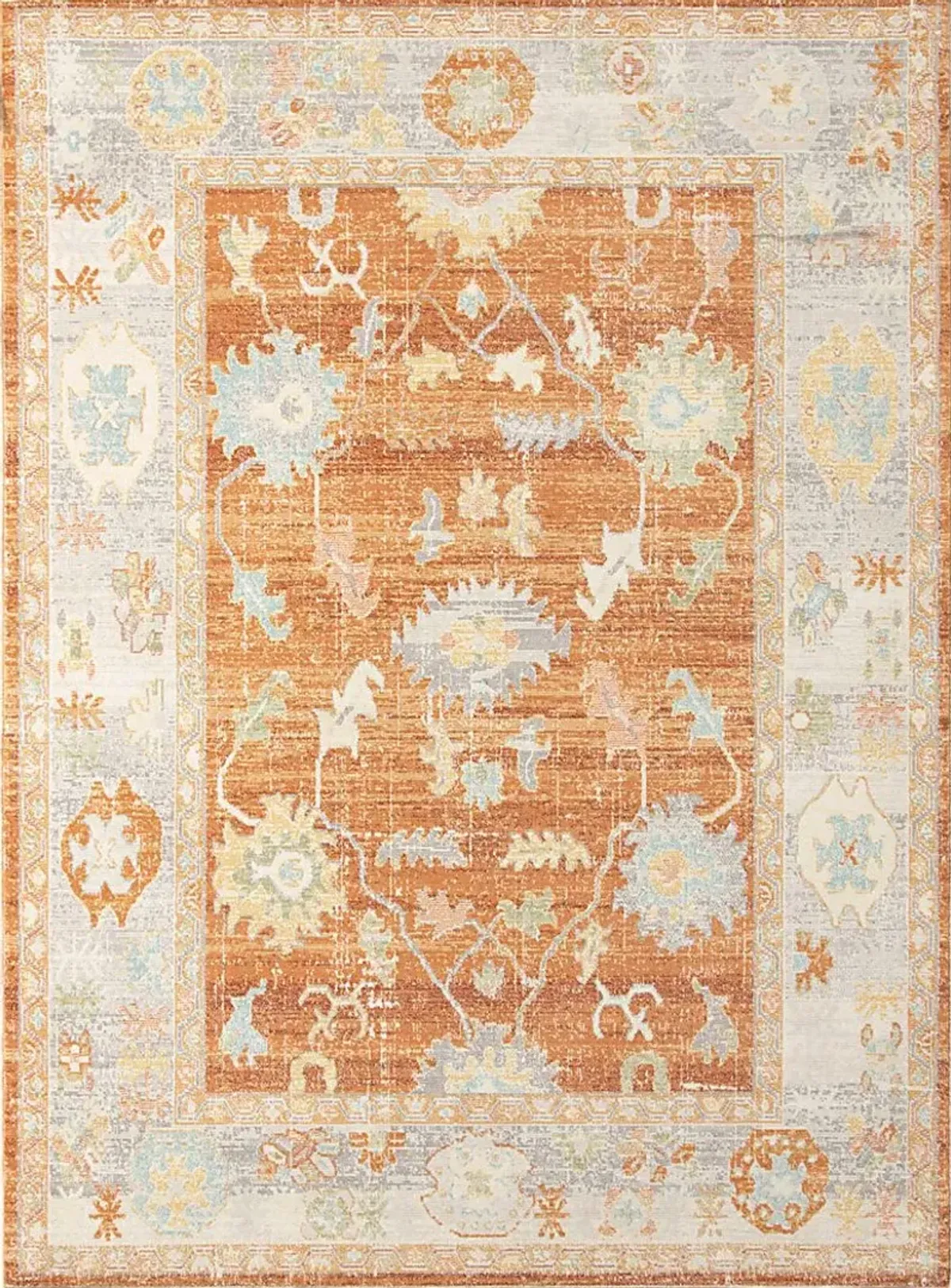 Olgia Orange 5'1 x 7'6 Rug