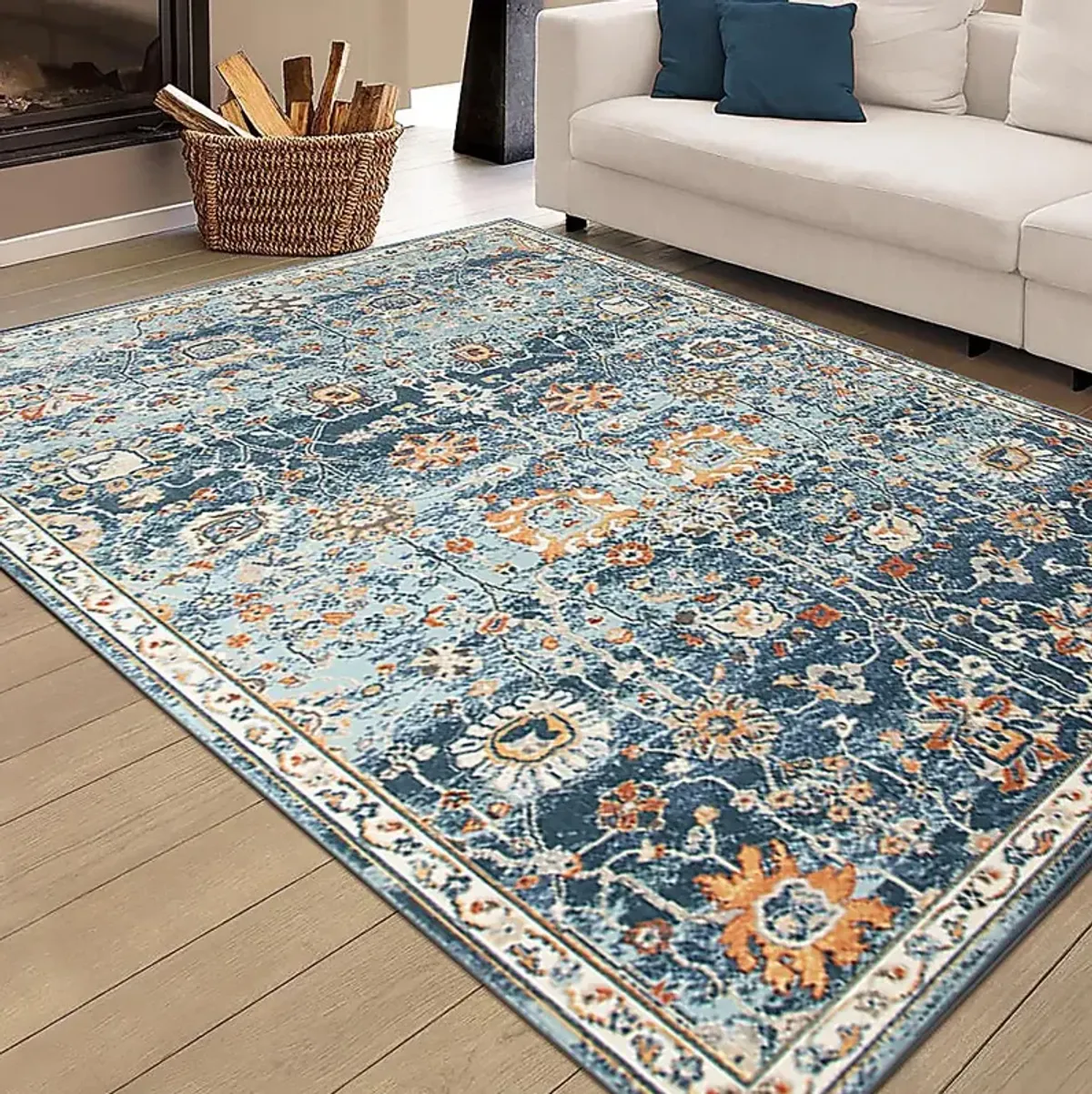 Brisaggo Blue 5'1 x 7'6 Rug