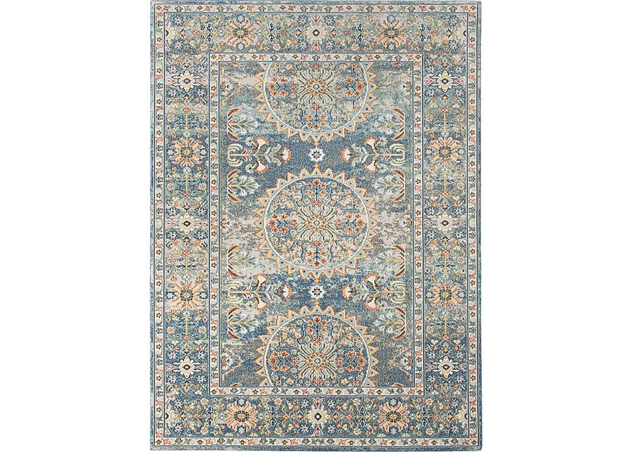 Dirinella Blue 5'1 x 7'6 Rug