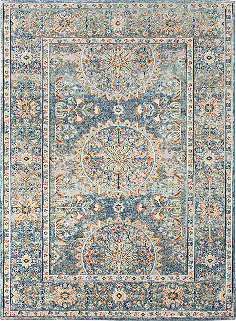 Dirinella Blue 5'1 x 7'6 Rug