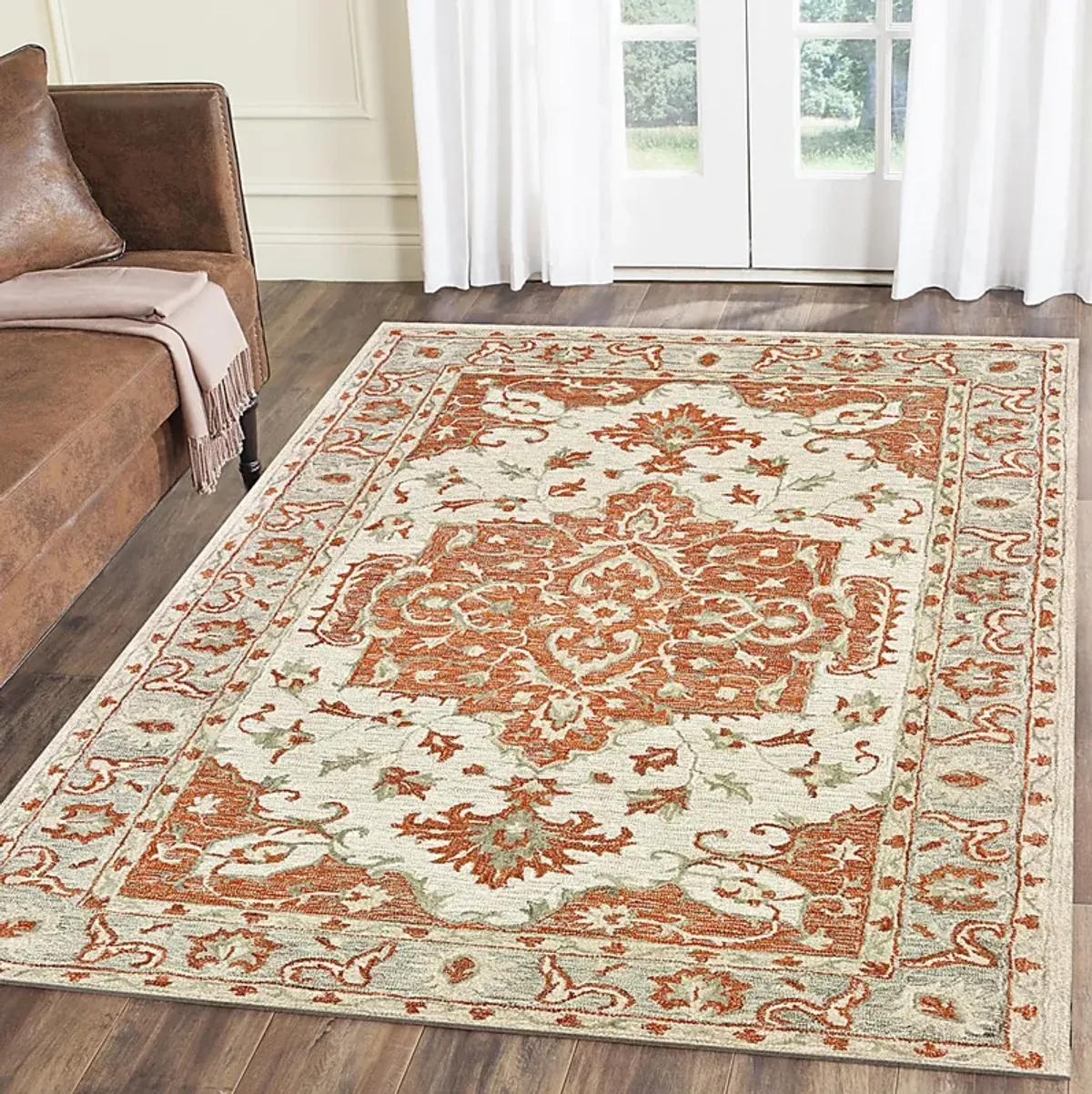 Libena Orange 5' x 7'9 Rug