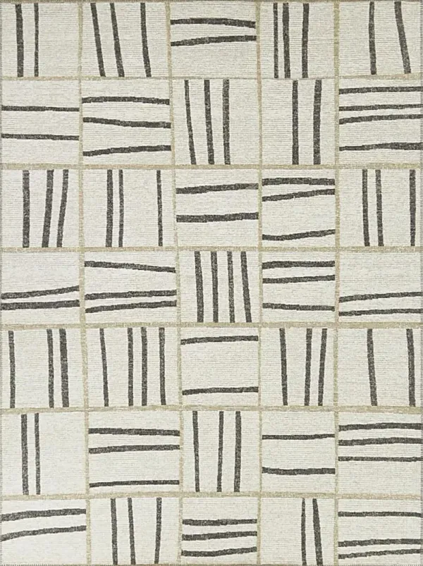 Uppas Cream 5'3 x 7' Area Rug