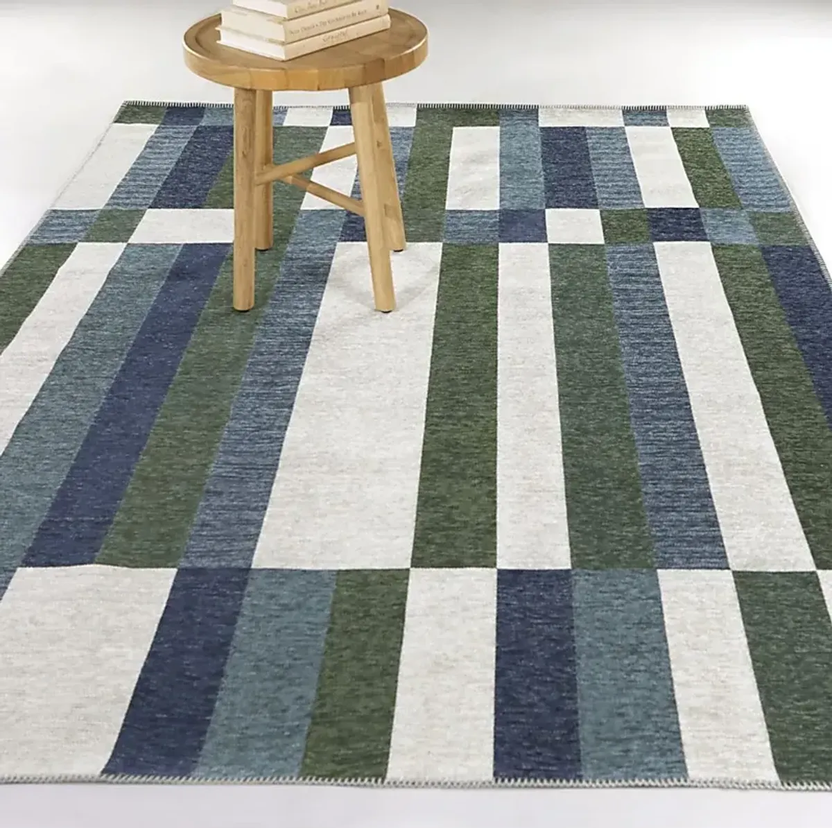 Thath Blue 5'3 x 7' Rug