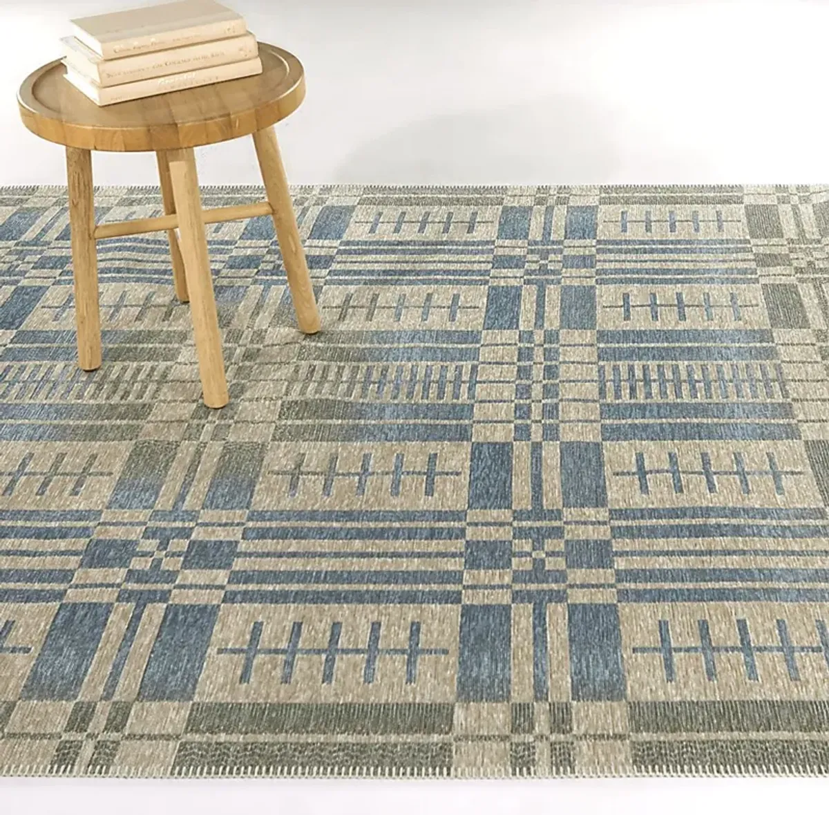 Hedis Blue 5'3 x 7' Rug