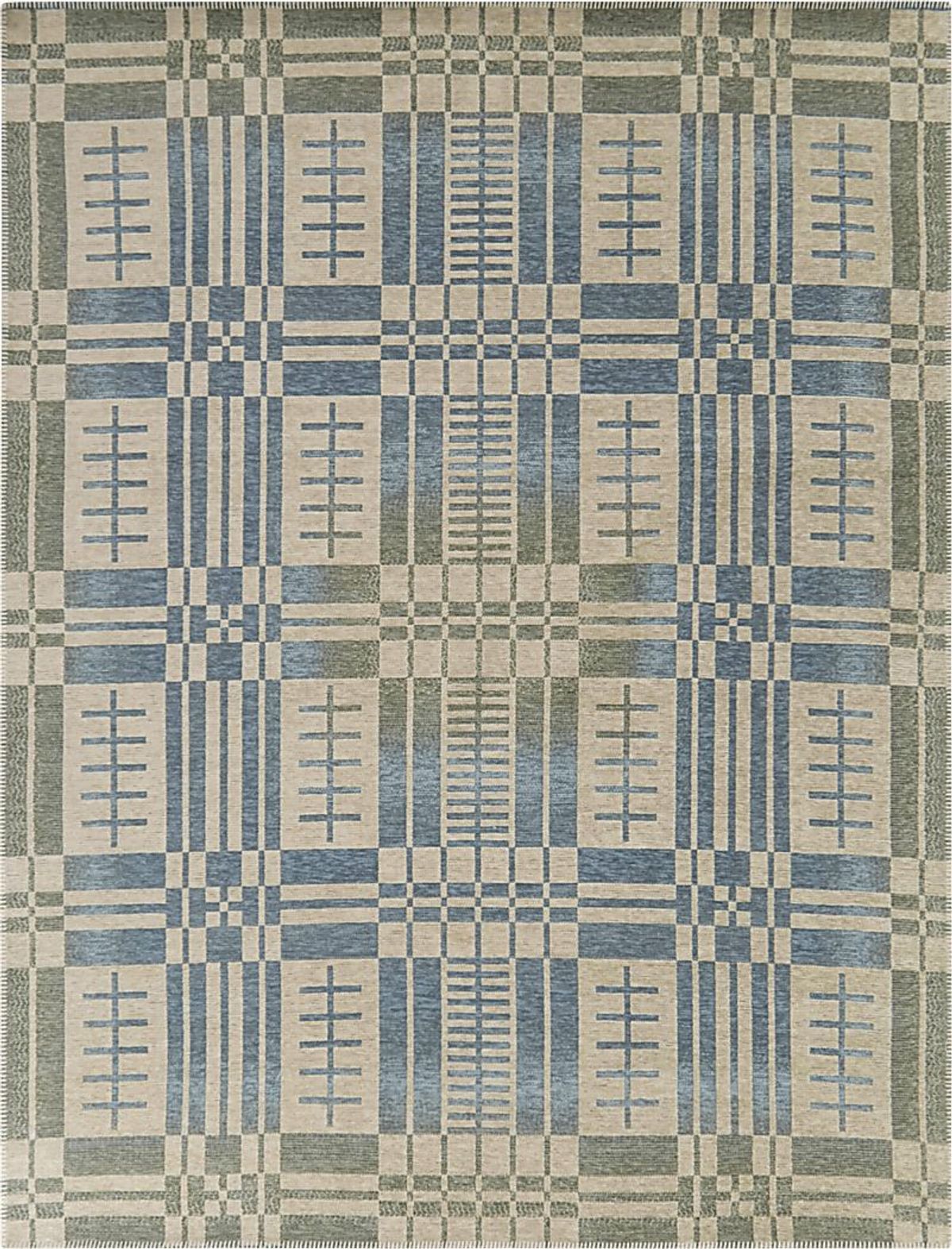 Hedis Blue 5'3 x 7' Rug