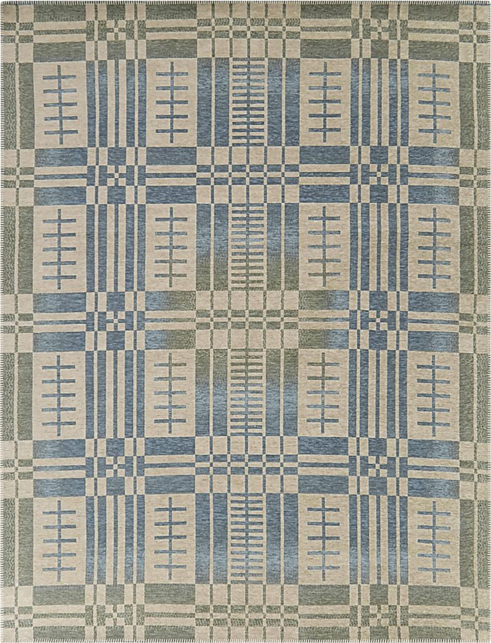 Hedis Blue 5'3 x 7' Rug