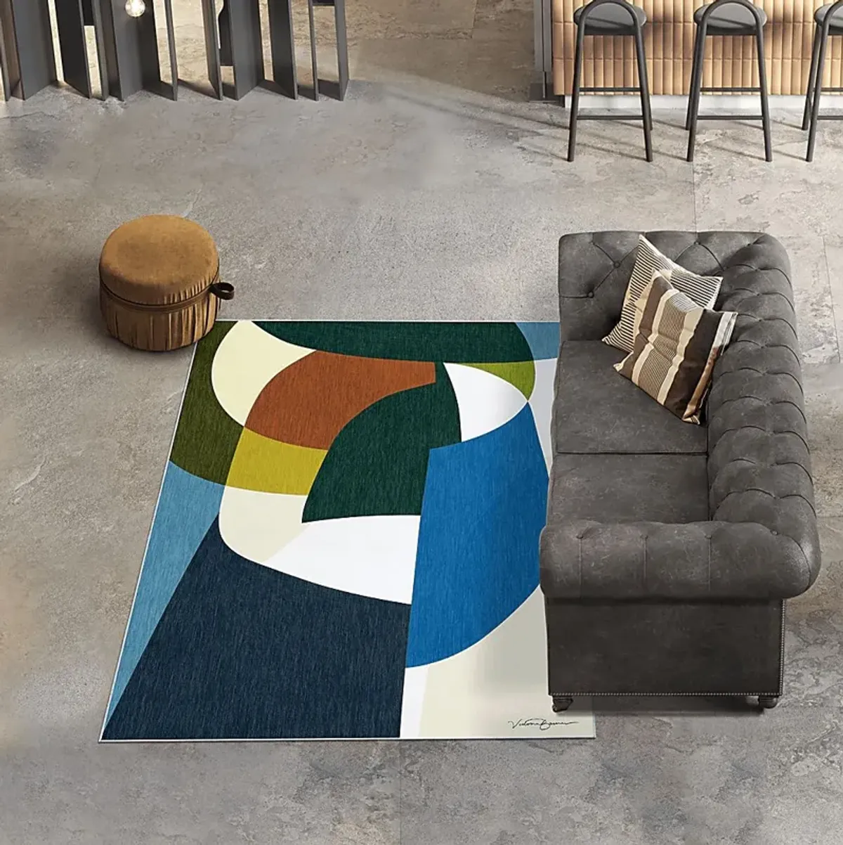 Dewtrap Multi 5' x 7'7 Rug