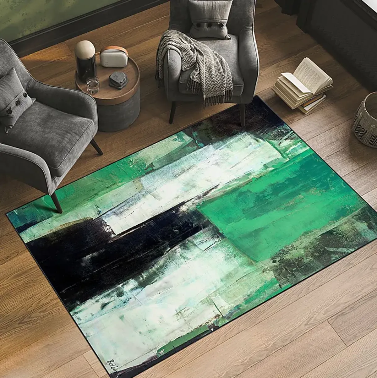 Grassflow Green 5' x 7'7 Rug