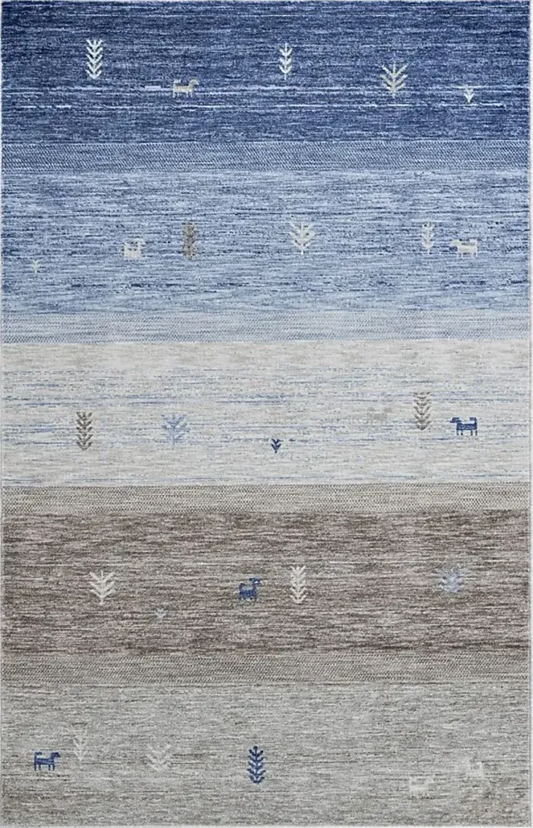 Onoly Blue 5'3 x 8' Rug