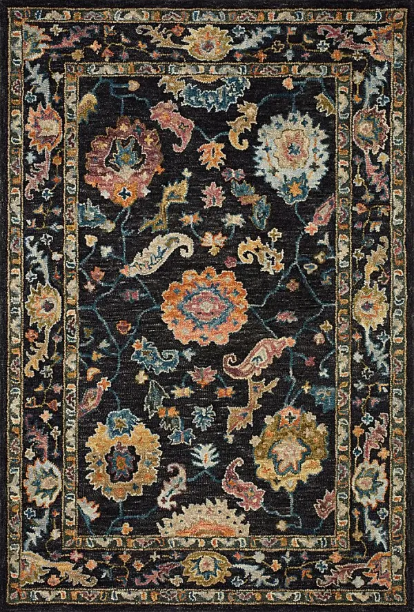 Anaia Black 5' x 7'6 Rug