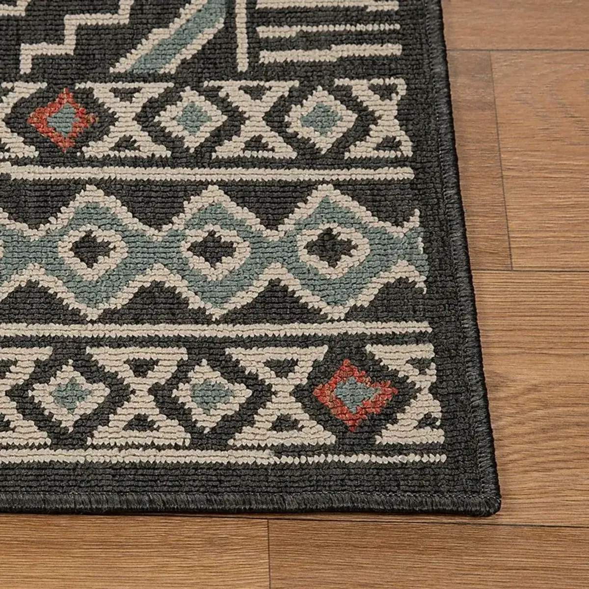 Evette Rios Boltan Black 5' x 7' Indoor/Outdoor Rug