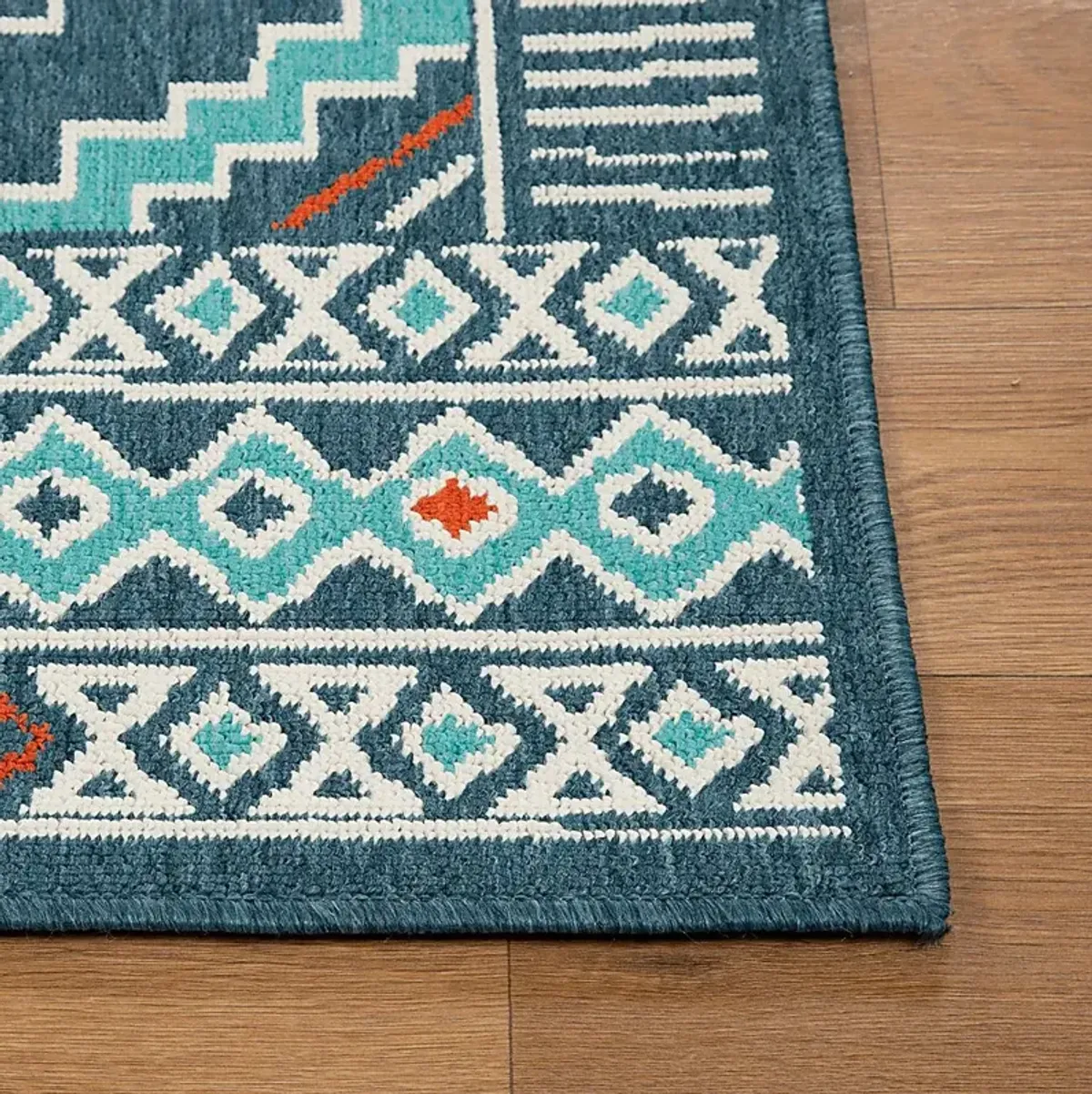 Evette Rios Boltan Blue 5' x 7' Indoor/Outdoor Rug