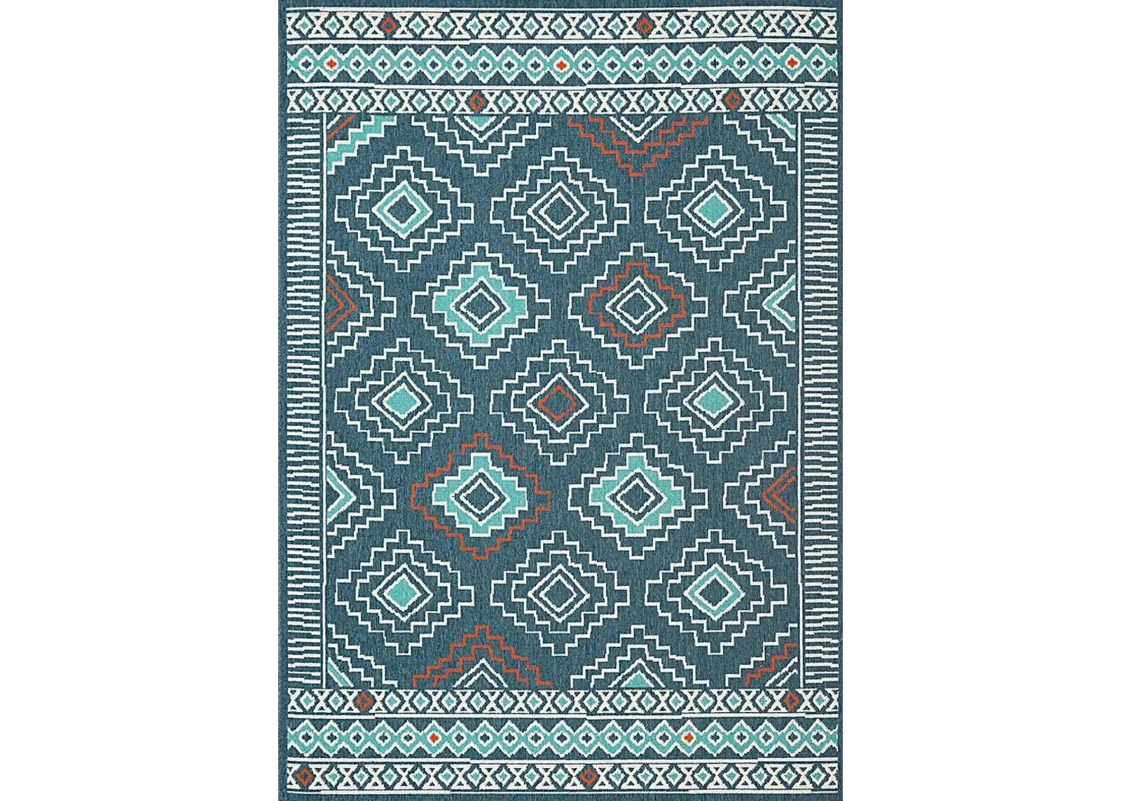 Evette Rios Boltan Blue 5' x 7' Indoor/Outdoor Rug