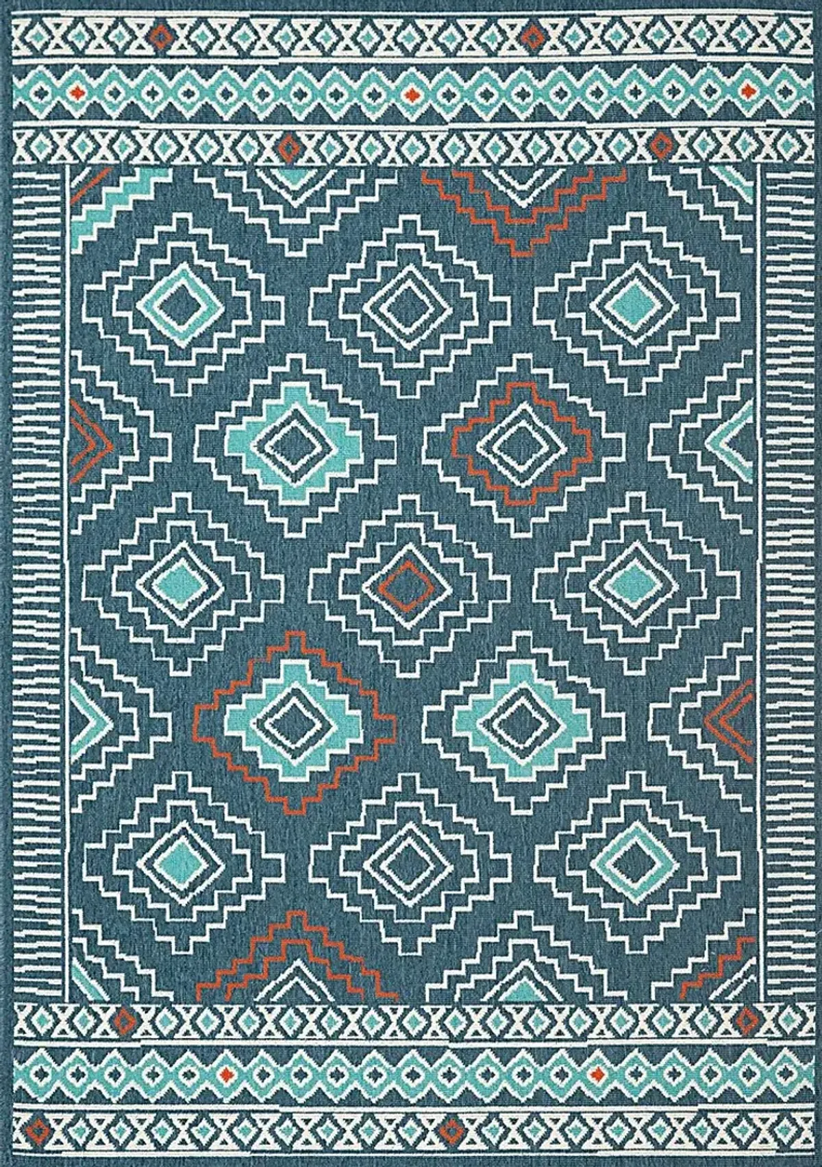 Evette Rios Boltan Blue 5' x 7' Indoor/Outdoor Rug