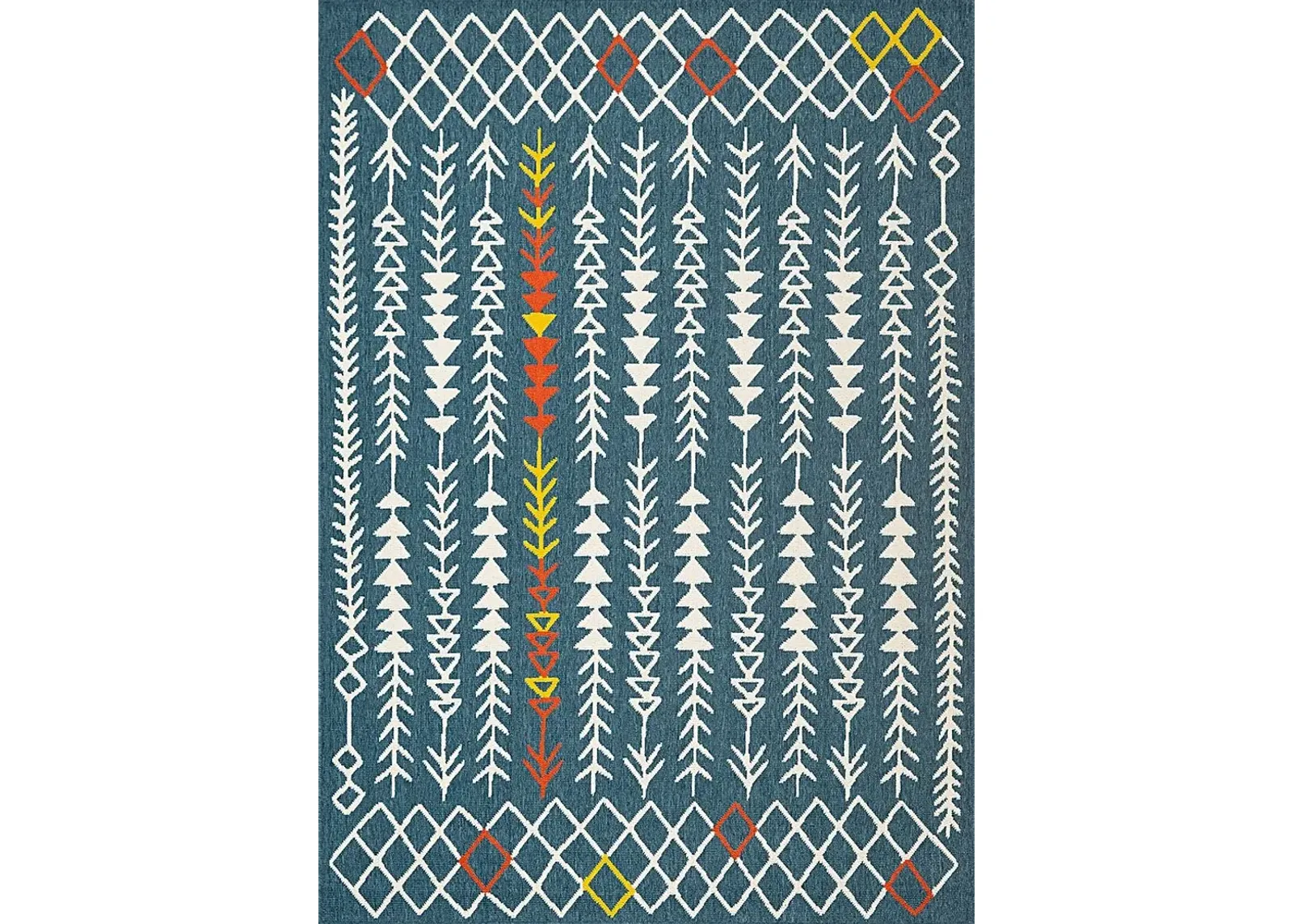 Evette Rios Blackwood Blue 5' x 7' Indoor/Outdoor Rug