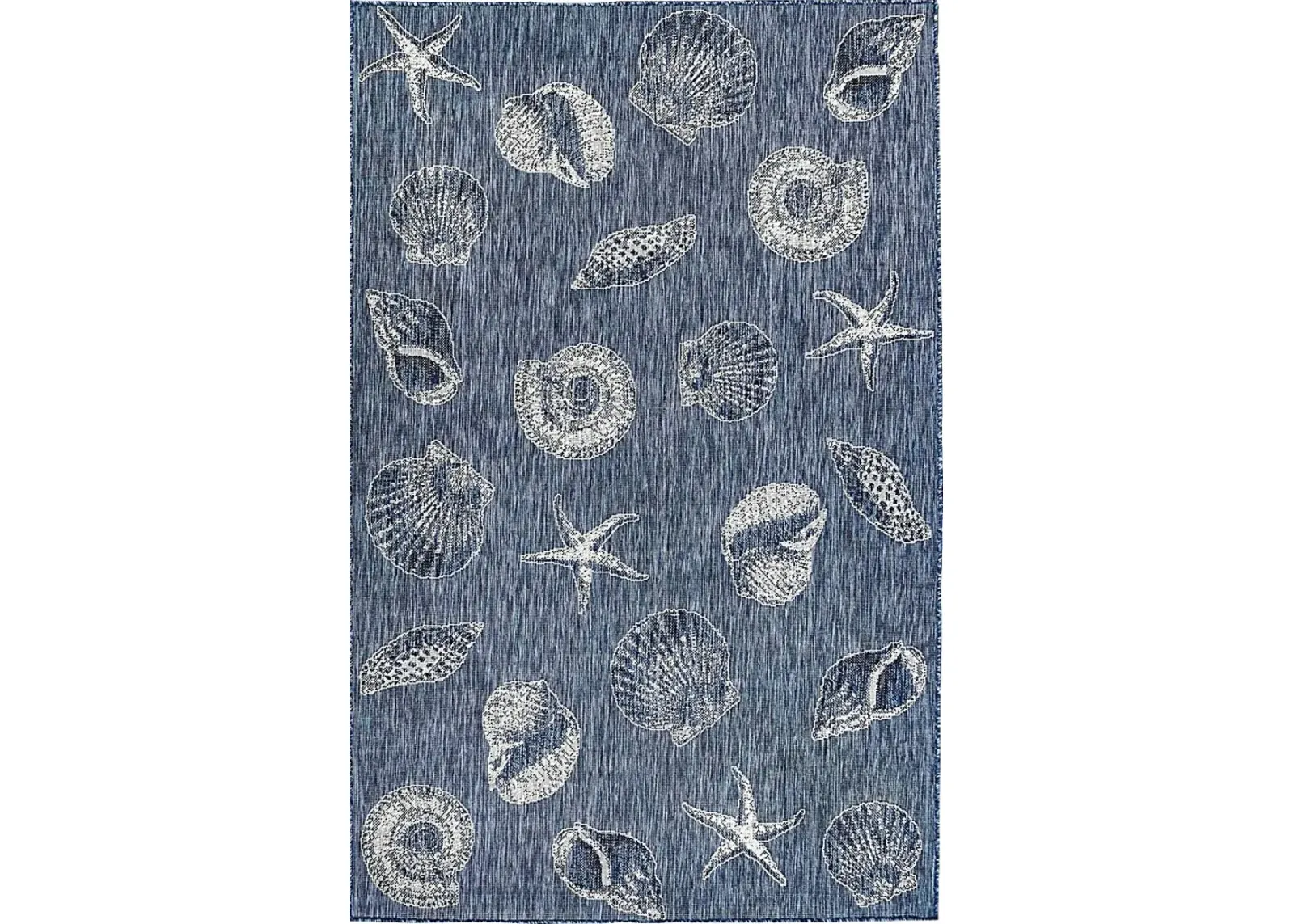 Sandfoot Point Navy 4'10 x 7'6 Indoor/Outdoor Rug