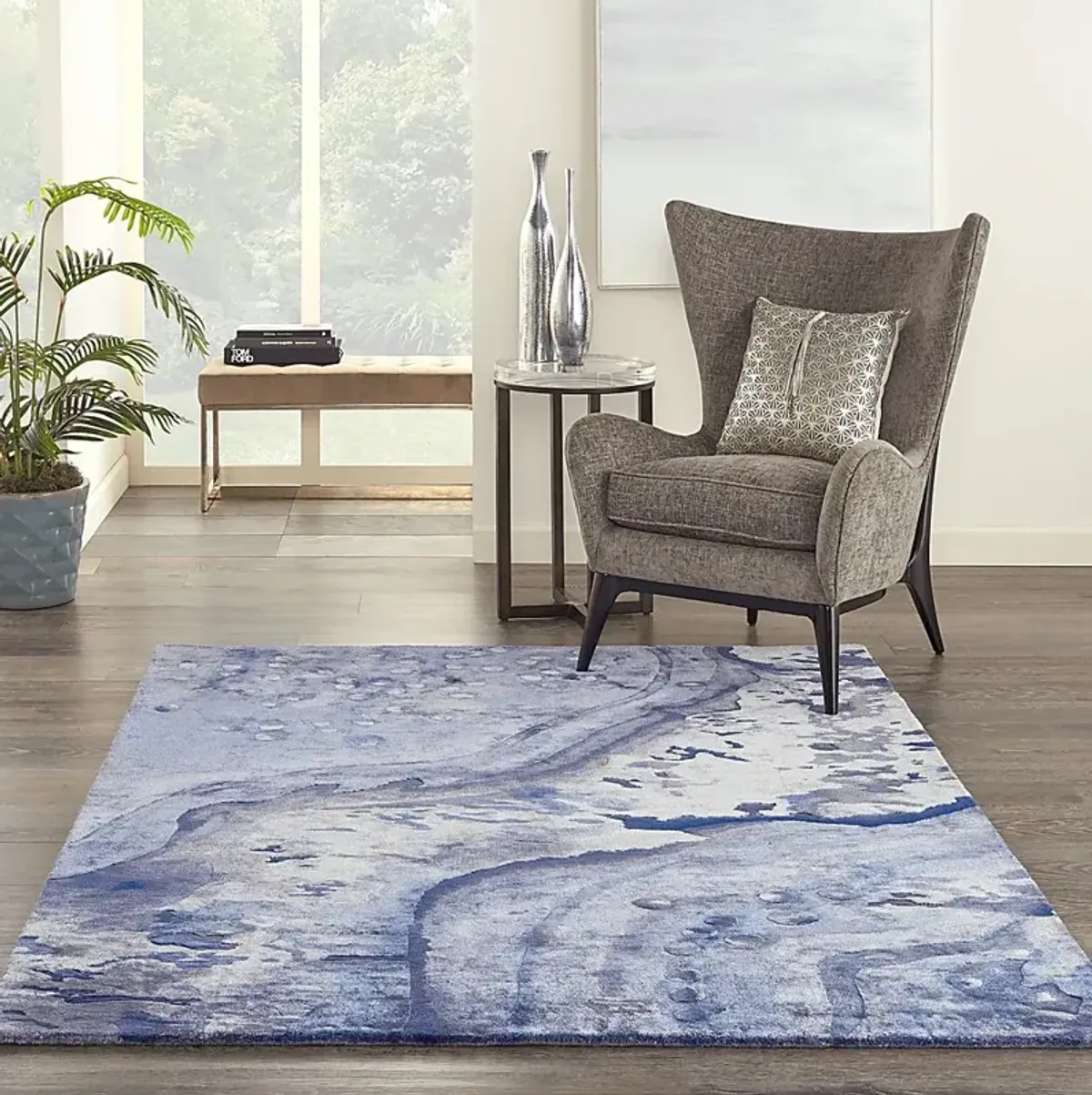 Noreo Blue 5'6 x 7'5 Rug