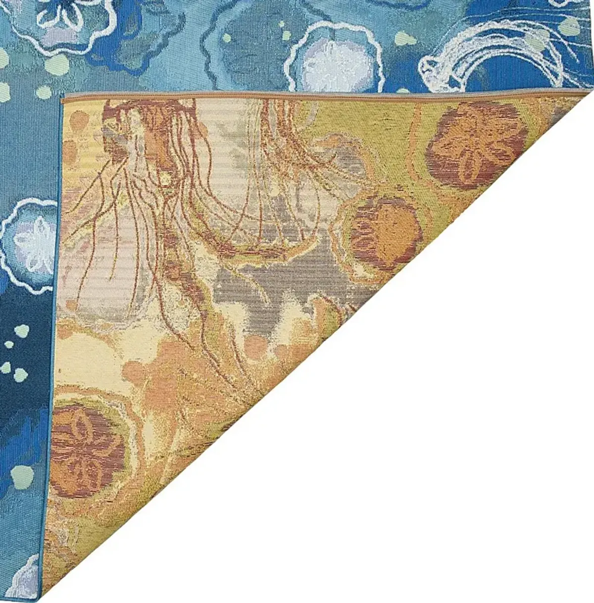 Covenley Blue 4'10 x 7'6 Indoor/Outdoor Rug