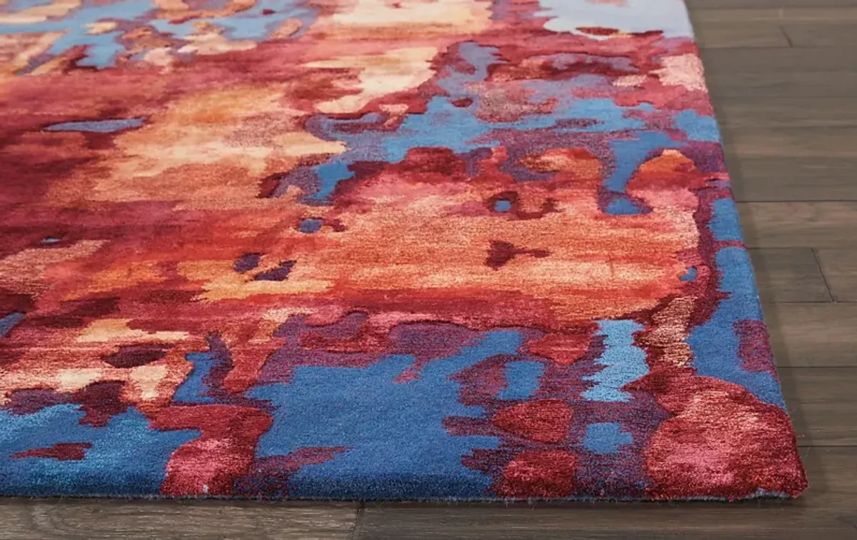 Dysete Blue 5'6 x 7'5 Rug