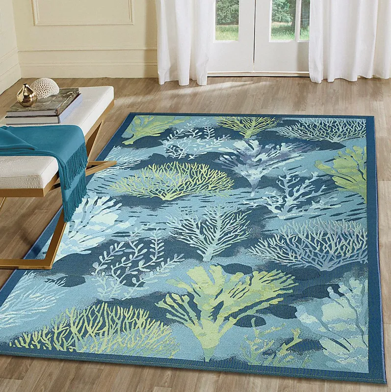 Tillwick Lapis 4'10 x 7'6 Indoor/Outdoor Rug