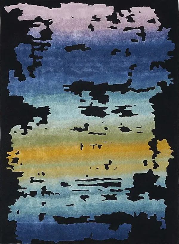Knaod Black/Multi 5'6 x 7'5 Rug