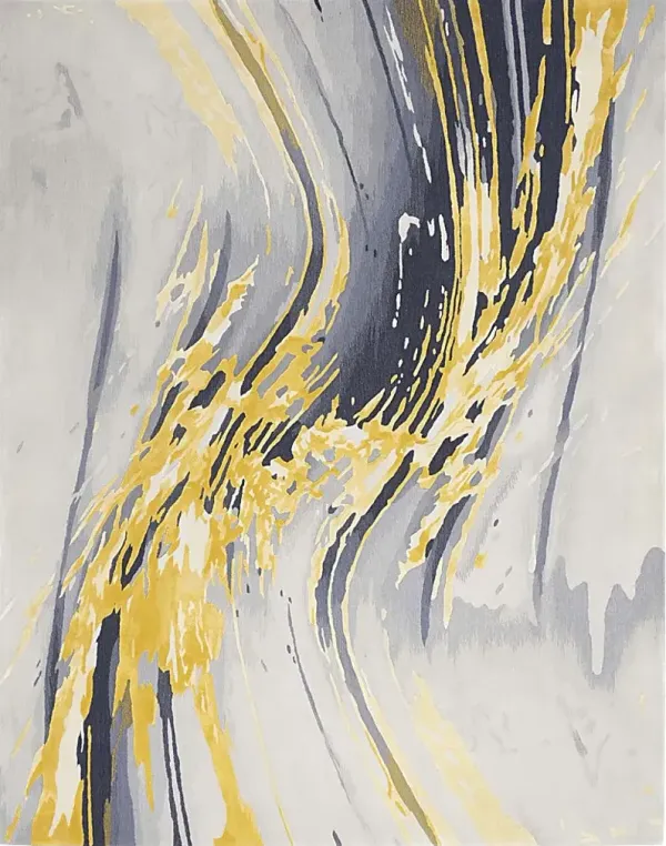 Wagim Gray/Gold 5'6 x 7'5 Rug