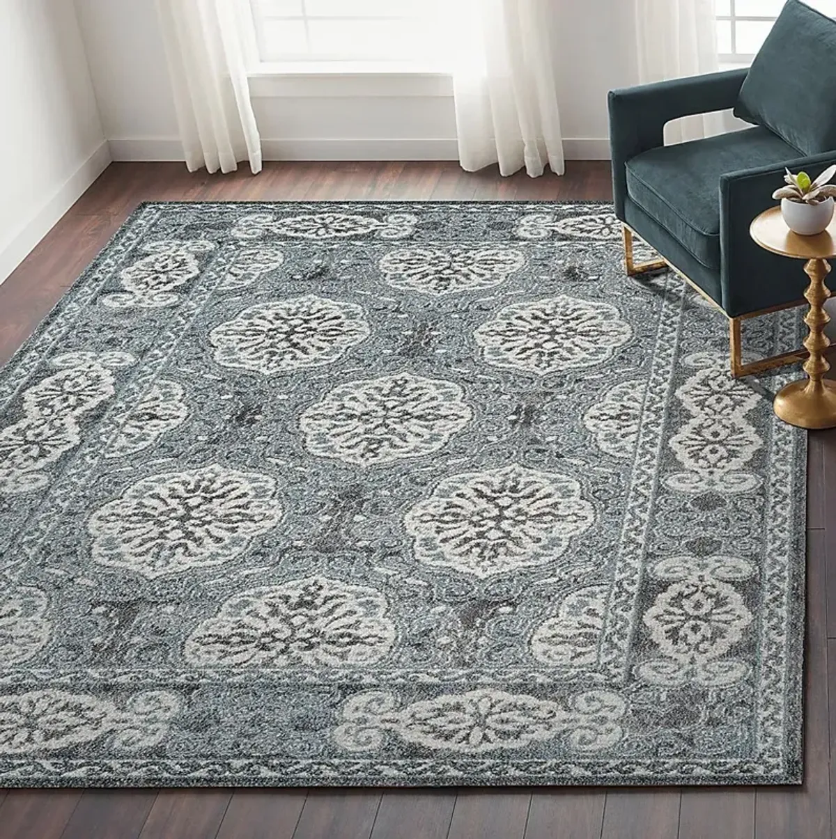 Emrawa Blue 5' x 7'6 Rug