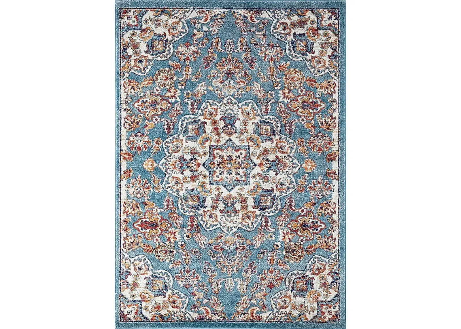 Chicana Blue 5' x 7'6 Rug