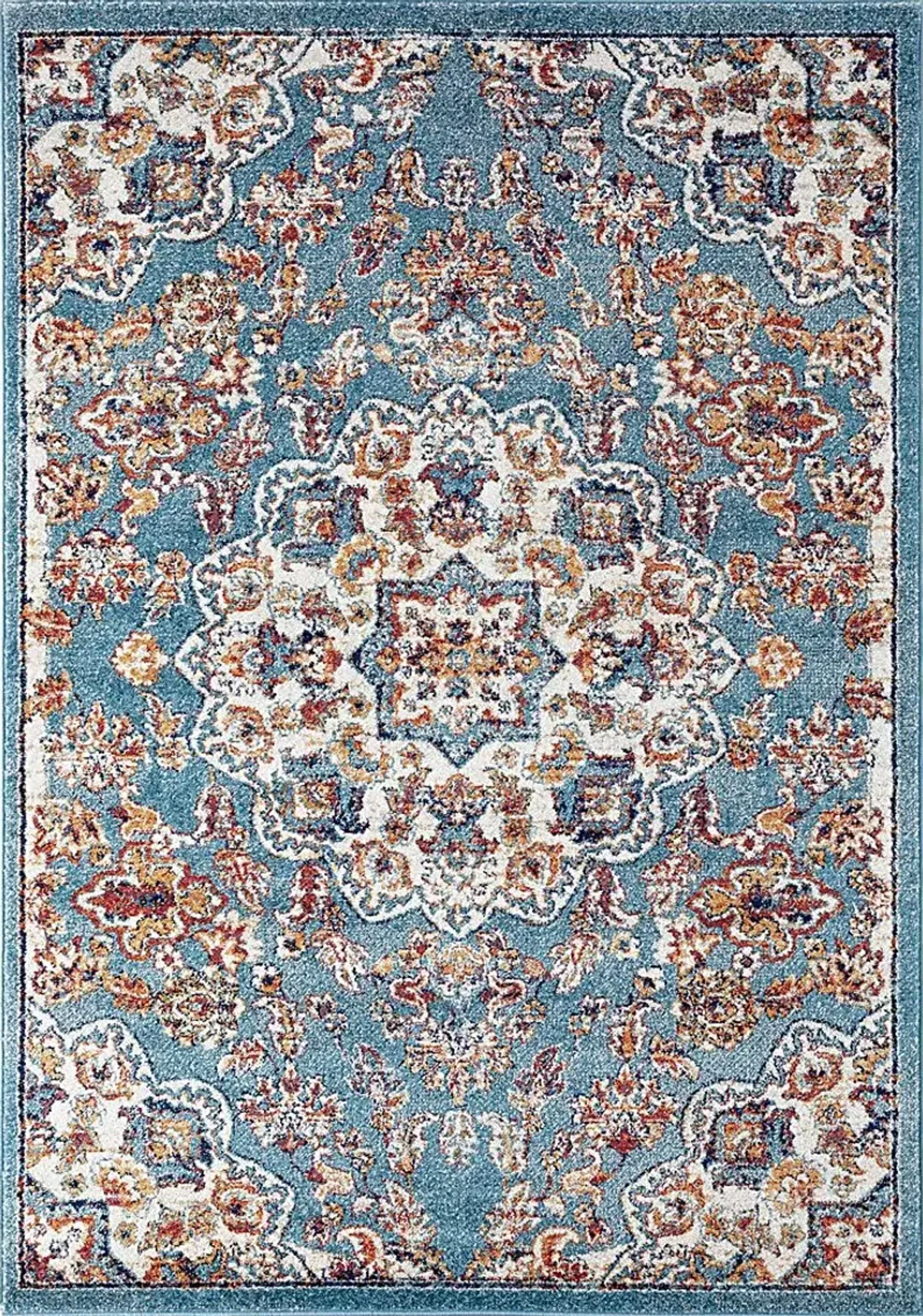 Chicana Blue 5' x 7'6 Rug