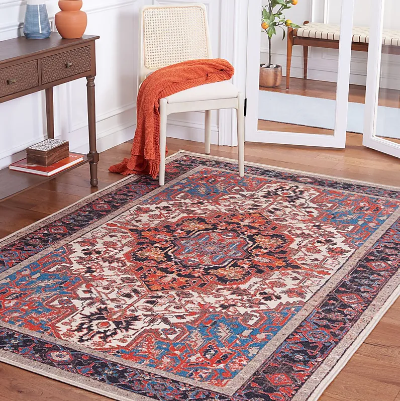 Carigna Red/Multi 5'5 x 7'7 Rug