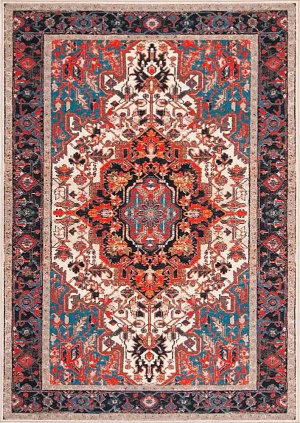 Carigna Red/Multi 5'5 x 7'7 Rug