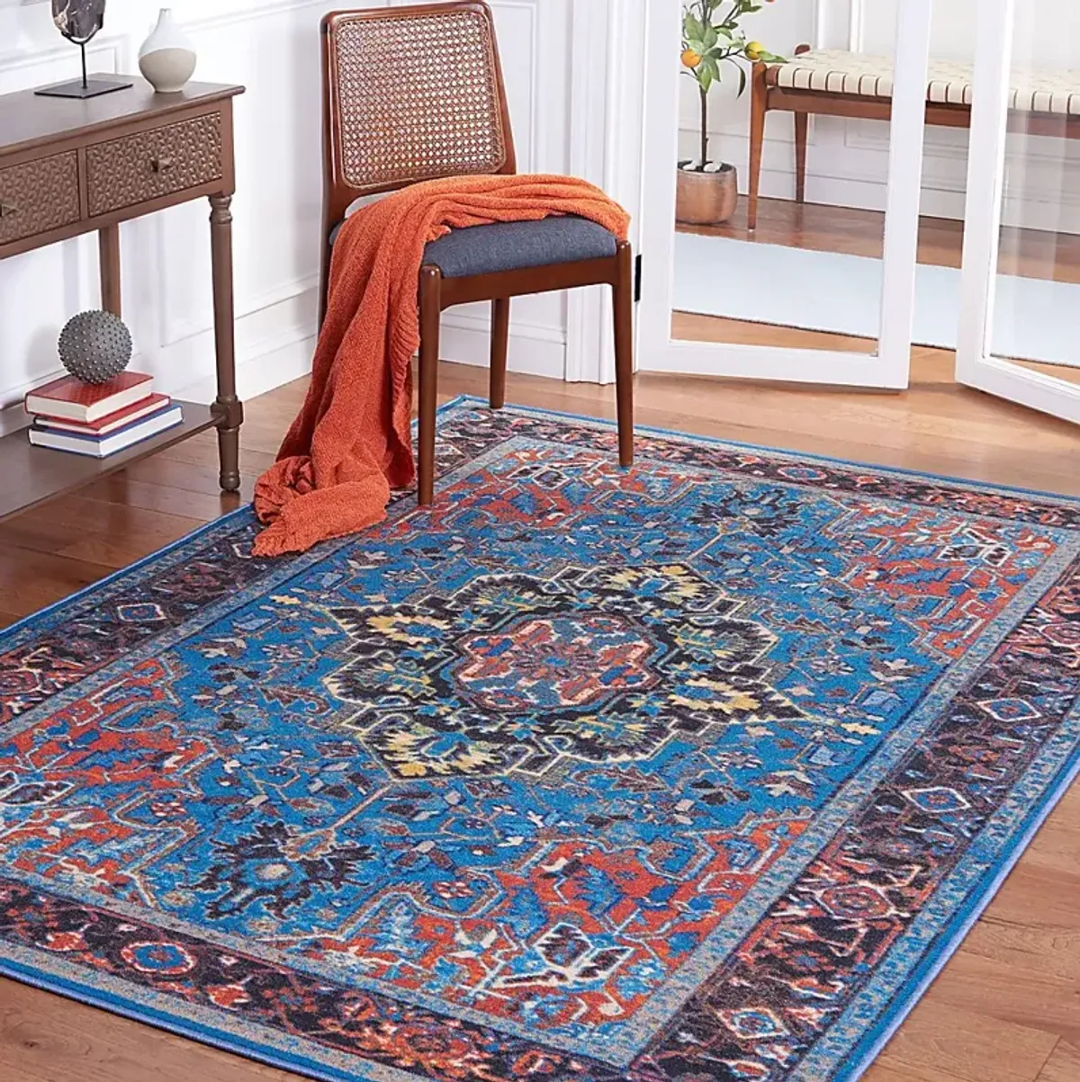 Carigna Blue/Multi 5'5 x 7'7 Rug