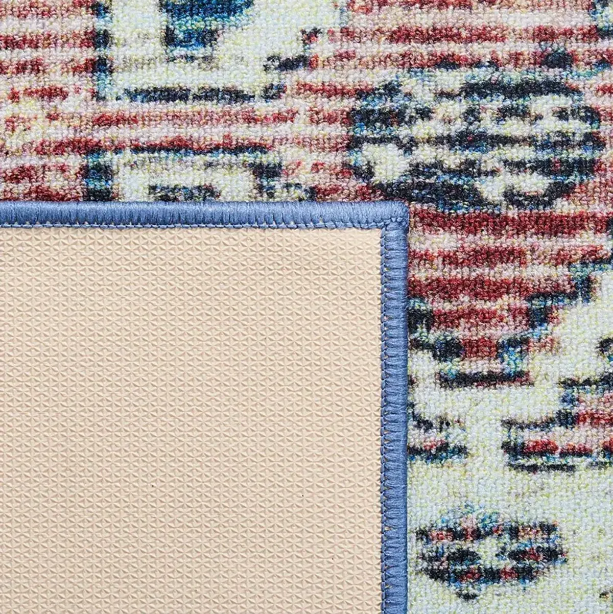 Ozavi Pink/Blue 5'5 x 7'7 Rug